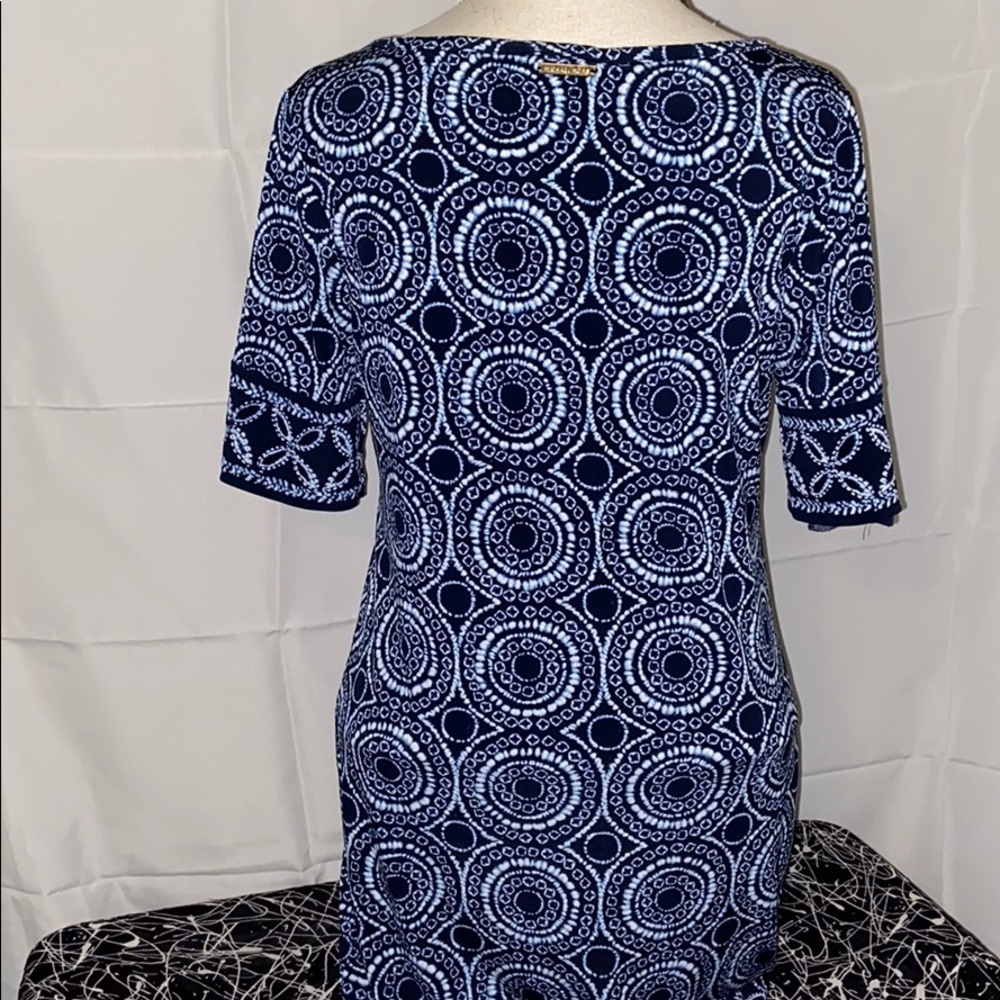 Michael Kors Blue shift dress sz SP - Picture 2 of 7